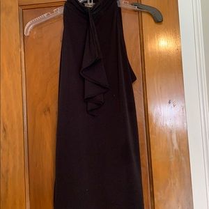 Sleeveless mock neck top